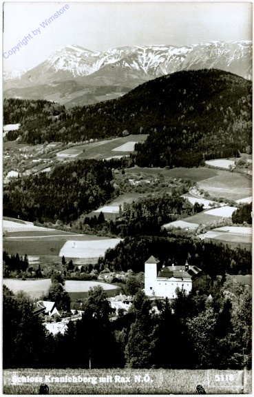 ak105034 Gloggnitz, Schloss Kranichberg mit Rax
