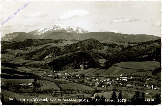 Kirchberg am Wechsel, Ortsansicht, Schneeberg