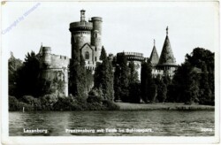 Laxenburg, Franzensburg mit Teich im Schlossgarten