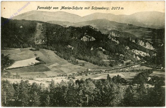 Maria Schutz am Semmering, mit Schneeberg