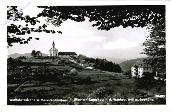 Maria Langegg, Wallfahrtskirche und Servitenkloster