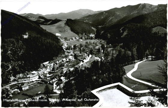 ak105226 Mariahilfberg, Höhenstrasse, Blick von der Kanzel auf Gutenstein