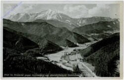 Mariahilfberg, Blick ins Klostertal gegen Schneeberg