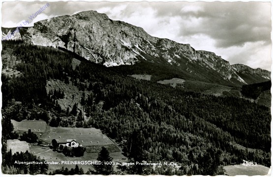 Prein an der Rax, Preinergscheid, Alpengasthaus Gruber