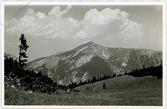 Rax, Plateau mit Schneeberg, Ottohaus, Camillo Kronich