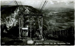 Rax, Raxbahn, Talblick von der Bergstation