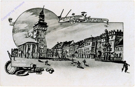 ak105587 Retz, Hauptplatz