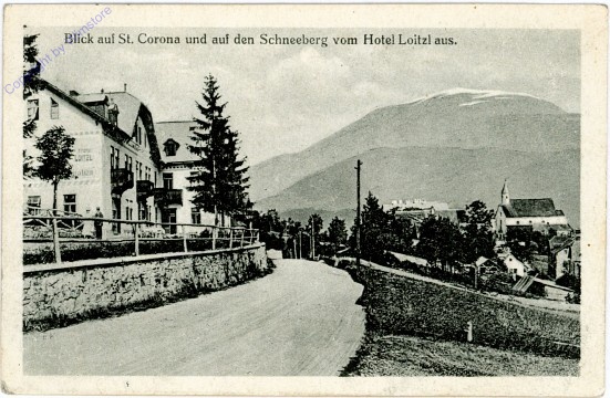 St. Corona, Blick vom Hotel Loitzl aus
