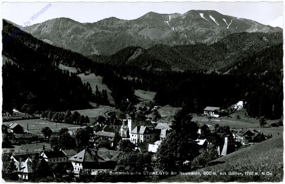 St. Aegyd am Neuwalde, Ortsansicht mit Göller