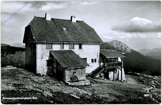 Altenberg, Schneealpenhaus gegen Rax