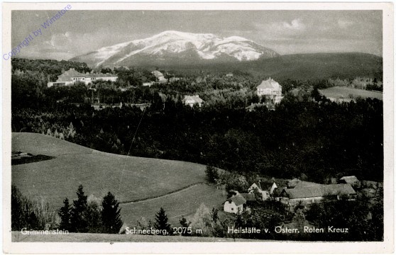Schneeberg, Heilstätte vom Österreichischen Roten Kreuz