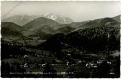 Scheuchenstein, Ortsansicht gegen Schneeberg