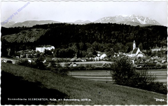 Seebenstein, mit Schneeberg
