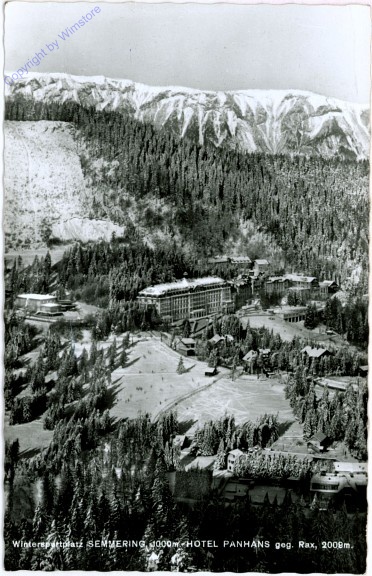 Semmering, Hotel Panhans gegen Rax