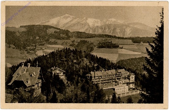 Semmering, Kurhaus Semmering mit Schneeberg