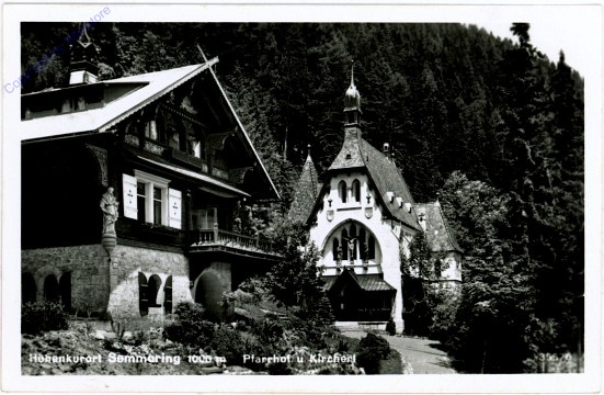 Semmering, Pfarrhof und Kircherl