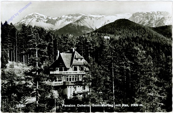 Semmering, Pension Daheim