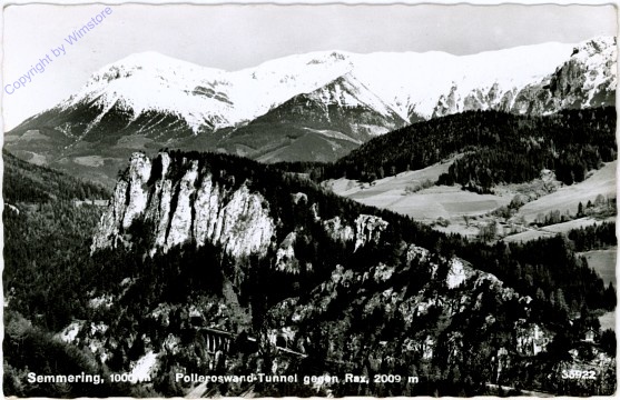 Semmering, Polleroswand-Tunnel gegen Rax