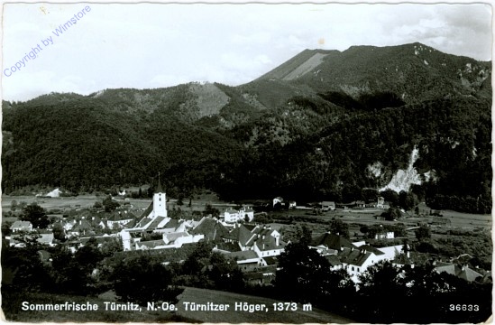Türnitz, Ortsansicht mit Türnitzer Höger
