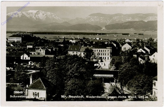 ak105927 Wiener Neustadt, gegen Hohe Wand