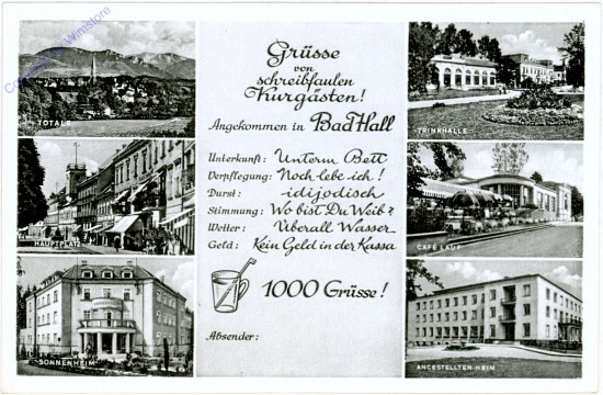 Bad Hall, Grüße von schreibfaulen Kurgästen
