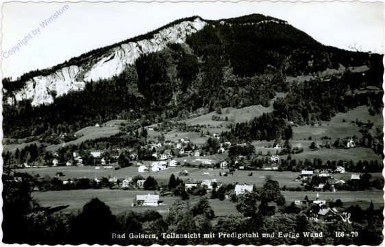 Bad Goisern, Teilansicht mit Predigstuhl und Ewige Wand