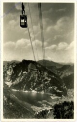 Ebensee, Feuerkogel, Seilbahn, Blick auf Ebensee, 1941