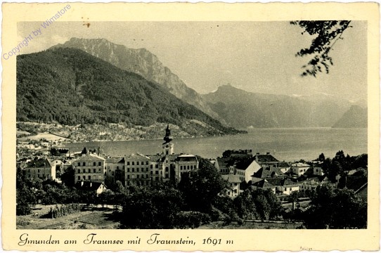 Gmunden, am Traunsee mit Traunstein