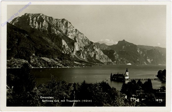 Gmunden, Schloss Ort mit Traunstein