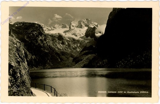 Gosau, Vorderer Gosau-See mit Dachstein