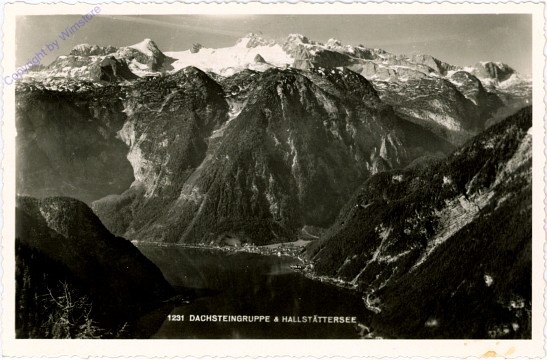 Dachsteingruppe, und Hallstättersee