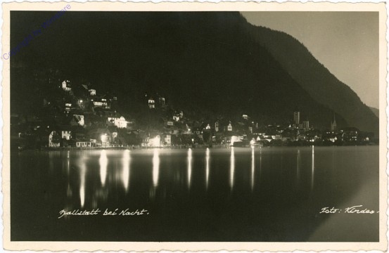 ak106458 Hallstatt, bei Nacht
