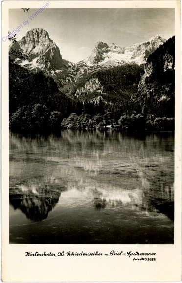 Hinterstoder, Schiederweiher mit Priel und Spitzmauer