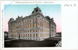 Linz an der Donau, Direktionsgebäude der k.k. österr. Staatsbahnen