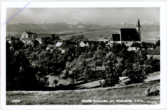 Bad Kreuzen, (Markt) mit Alpenblick