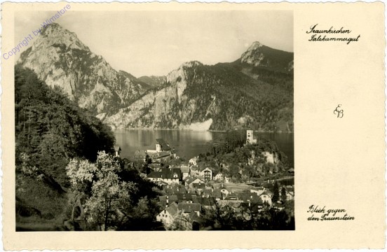 Traunkirchen, Blick gegen den Traunstein