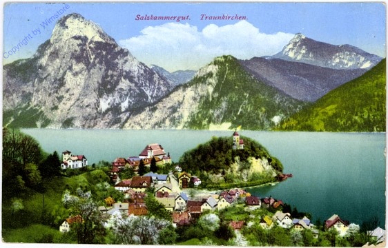 ak106780 Traunkirchen, Ortsansicht