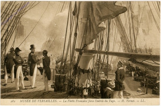 Musée de Versailles - La Flotte Francaise force l'entree du Targe