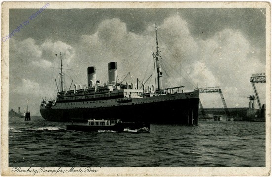 Dampfer "Monte Rosa", Hamburg