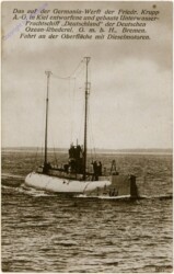 Unterwasser-Frachtschiff "Deutschland"