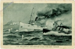 ak106897 Die Heldentat der "Königin Luise" vor der Themse