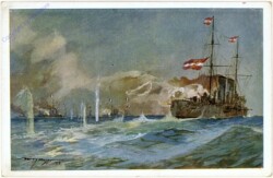 S.M.S. "Zenta" im Kampfe mit der französischen Flotte