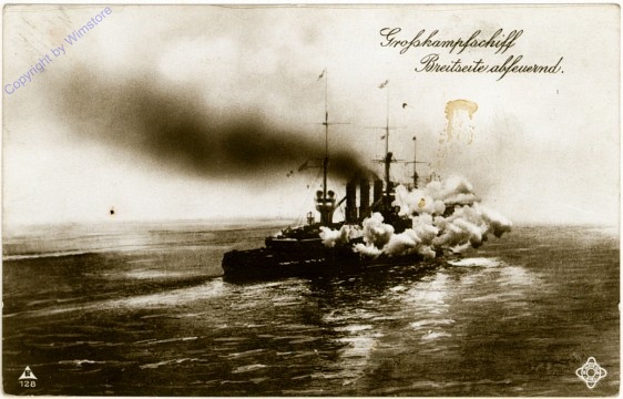 Großkampfschiff, Breitseite abfeuernd