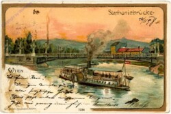 Wien 1, Stephaniebrücke, Dampfer