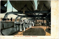 U.S. Battleship "Kentucky", Gun deck