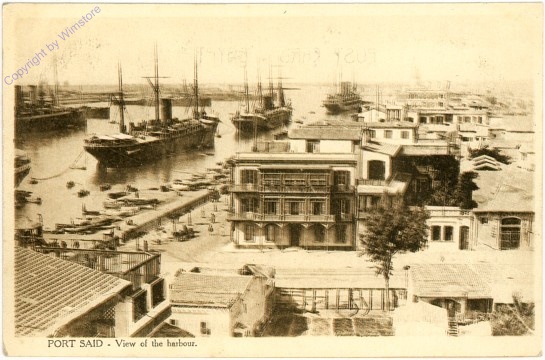 Port Said, View of the harbour