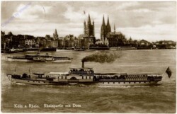 Dampfer "Prinz Heinrich", Köln, Rheinpartie mit Dom
