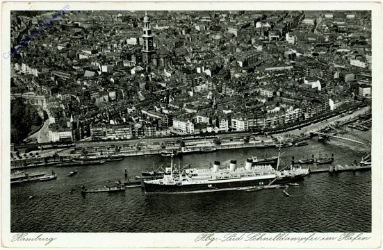 ak107066 Schnelldampfer im Hafen, Hamburg