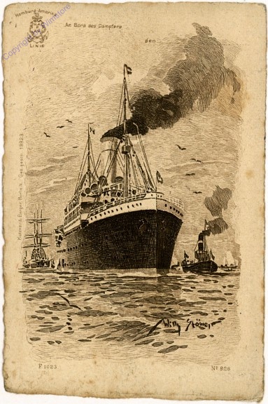 An Bord des Dampfers