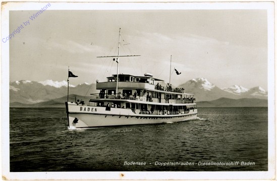 Doppelschrauben-Dieselmotorschiff "Baden", Bodensee